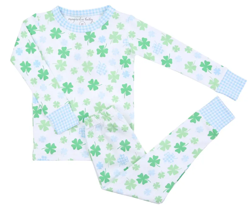 Magnolia Baby Girls Shamrock 2PC PJ Set