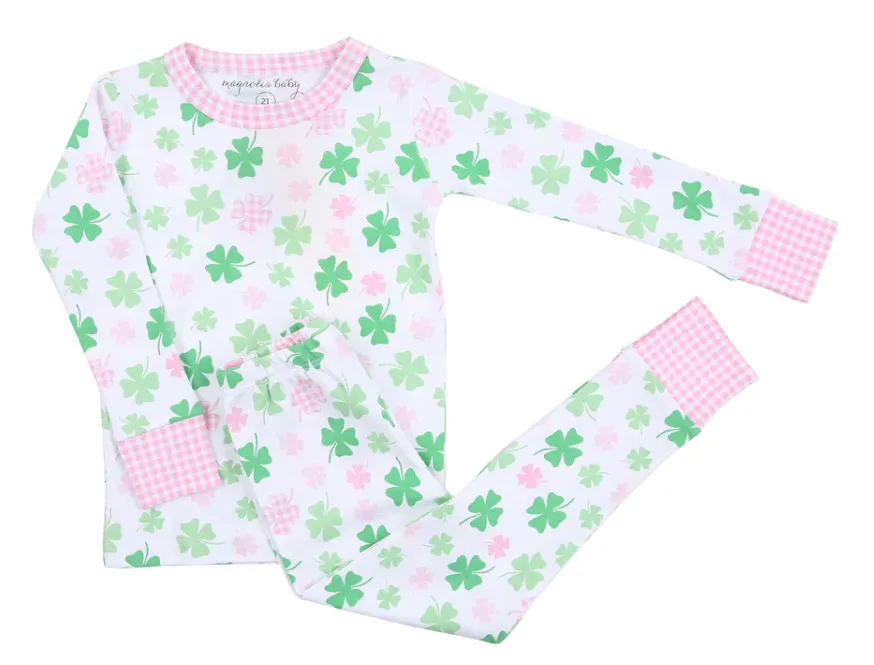 Magnolia Baby Girls Shamrock 2PC PJ Set