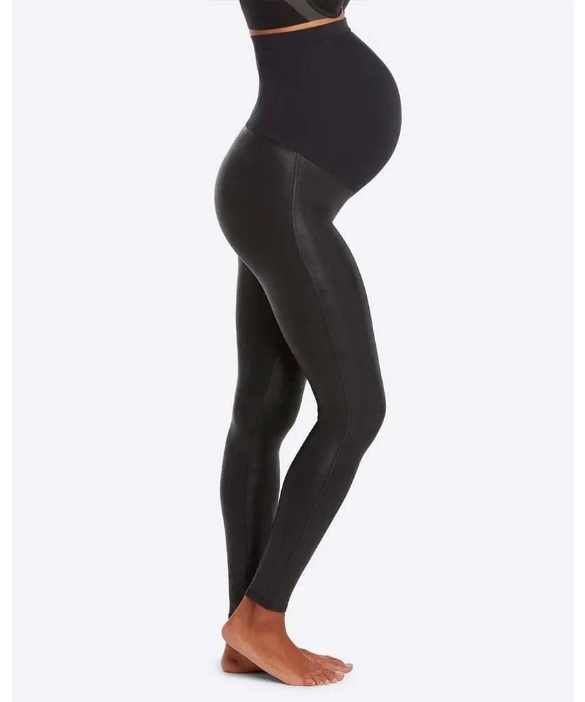 Mama Faux Leather Legging Black