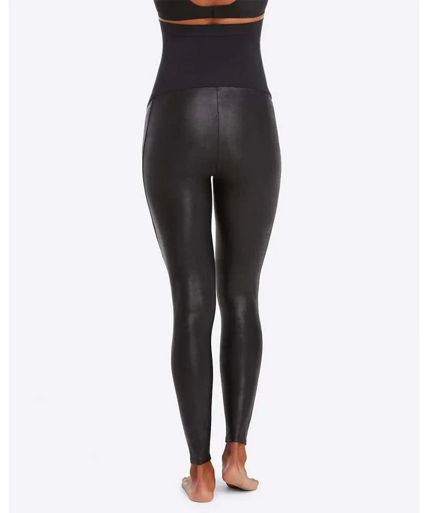 Mama Faux Leather Legging Black