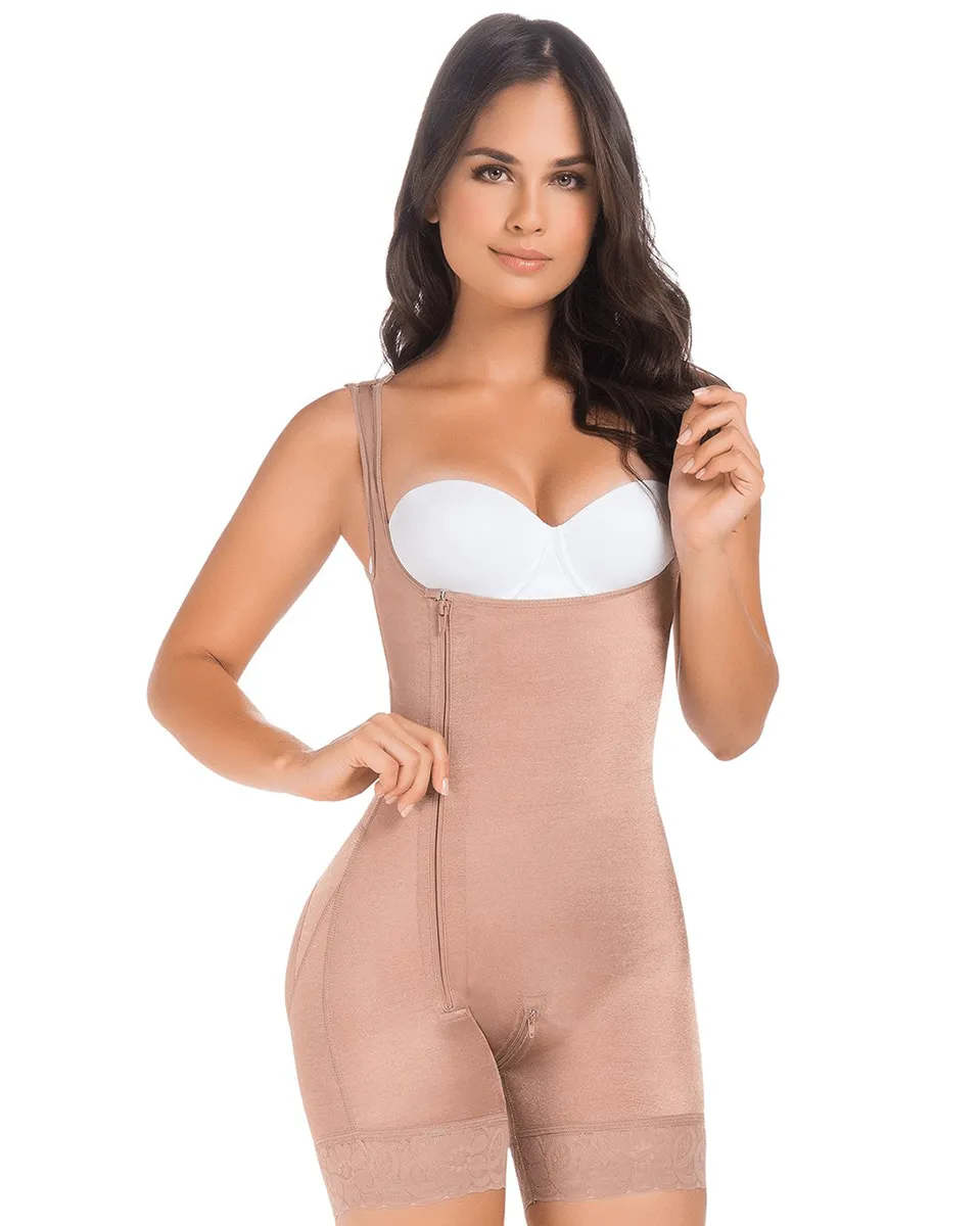 MariaE Fajas Colombianas Post-Op Shapewear Bodysuit Stage 1 Open Bust