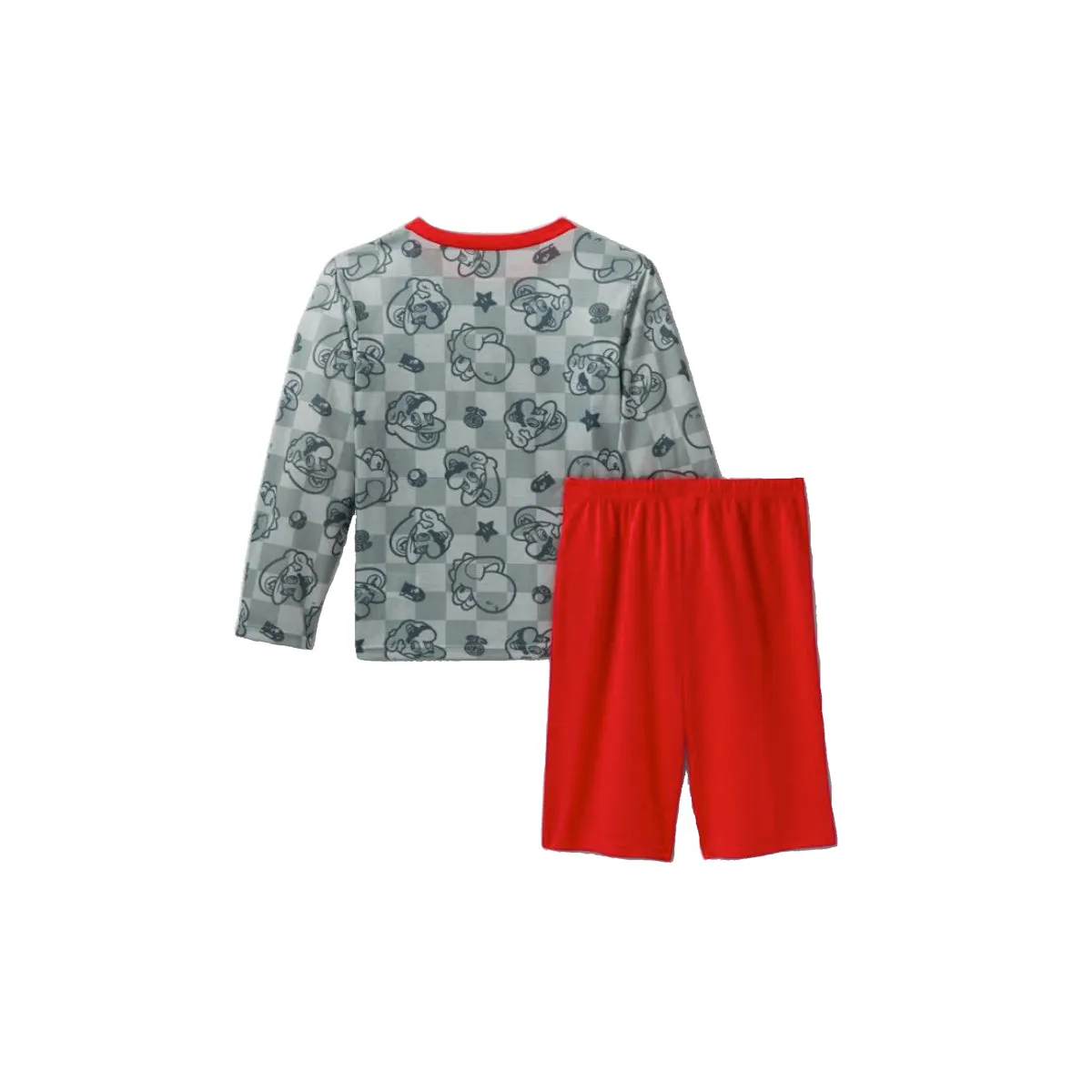 Mario Pajamas for Boys Super Mario Long Sleeve Kids PJs 2 Piece Sleep Set