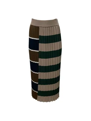 Max Mara Women's Beige Gabriel Streight Midi Knit Skirt NWT