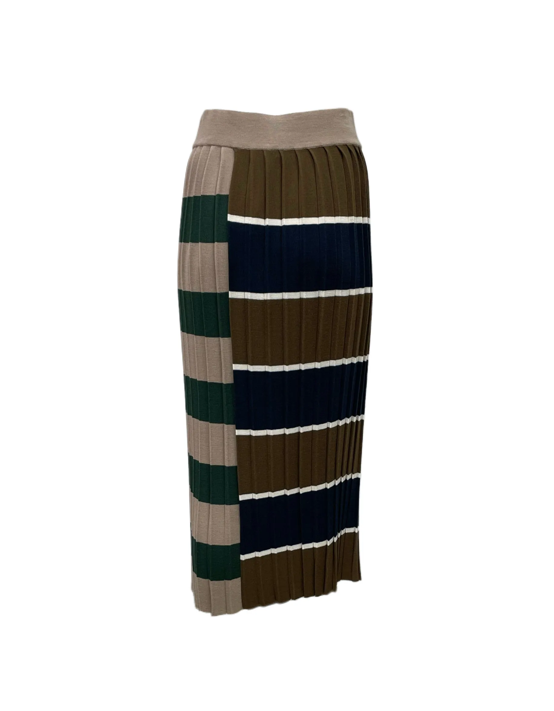 Max Mara Women's Beige Gabriel Streight Midi Knit Skirt NWT