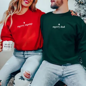Merry Mama Matching Couples Christmas Morning Pajamas