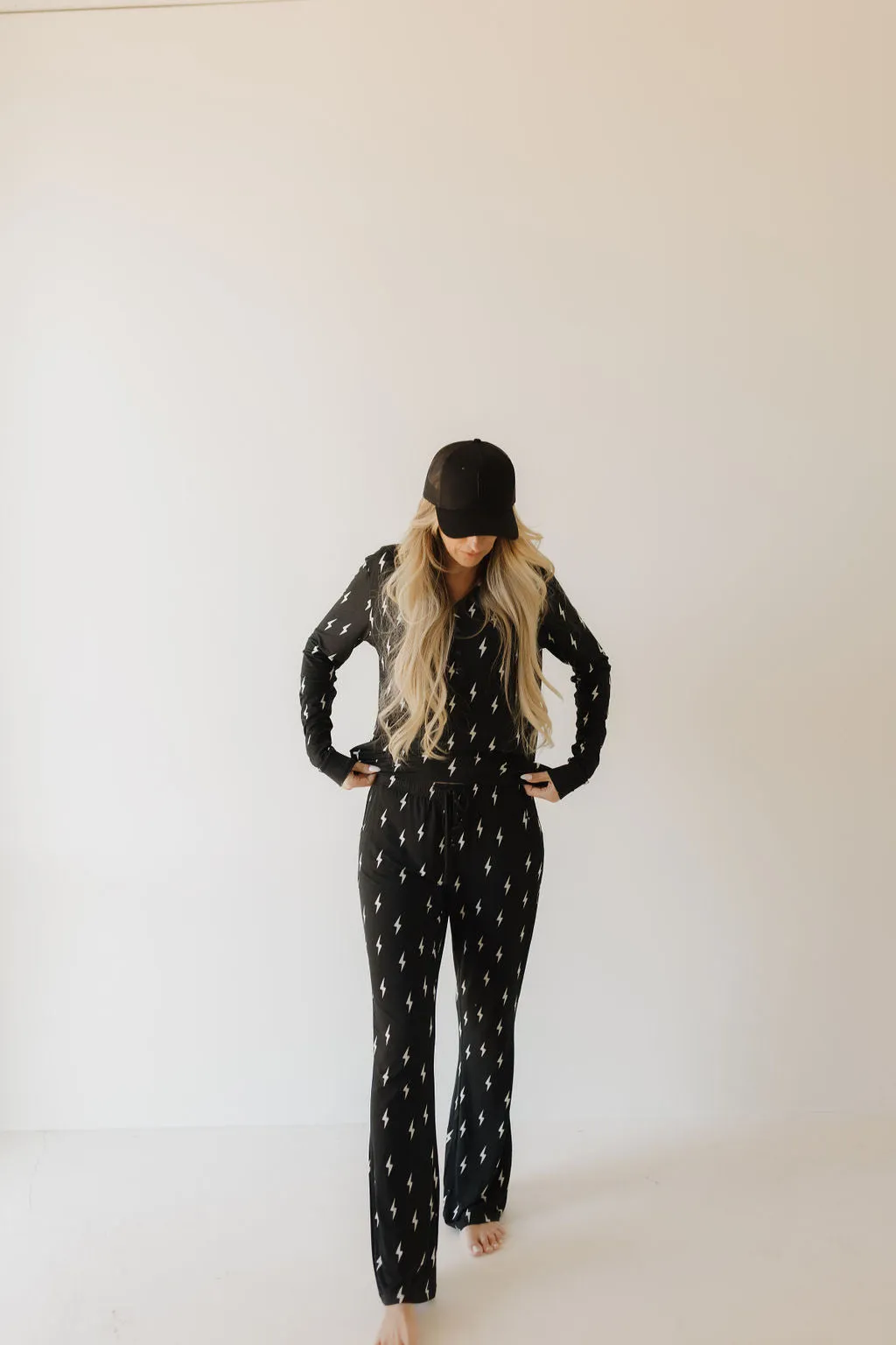 Midnight Lightning Bolt | Women's Bamboo Pajama
