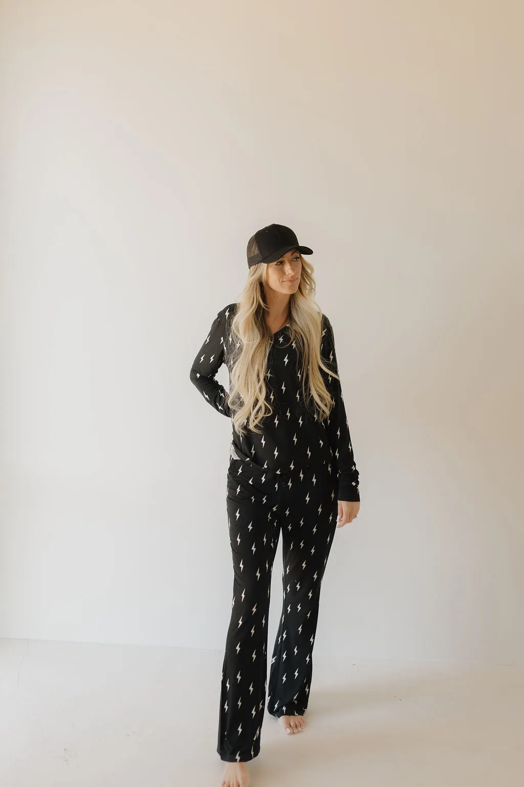 Midnight Lightning Bolt | Women's Bamboo Pajama