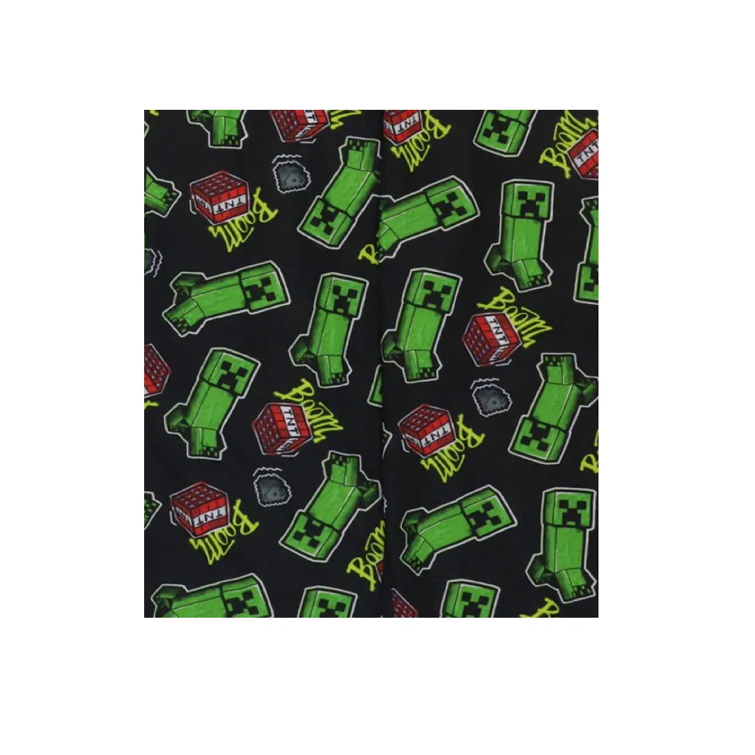 Minecraft Boys Pajamas Short Sleeve Kids PJs 3pc Set Sizes 6-12