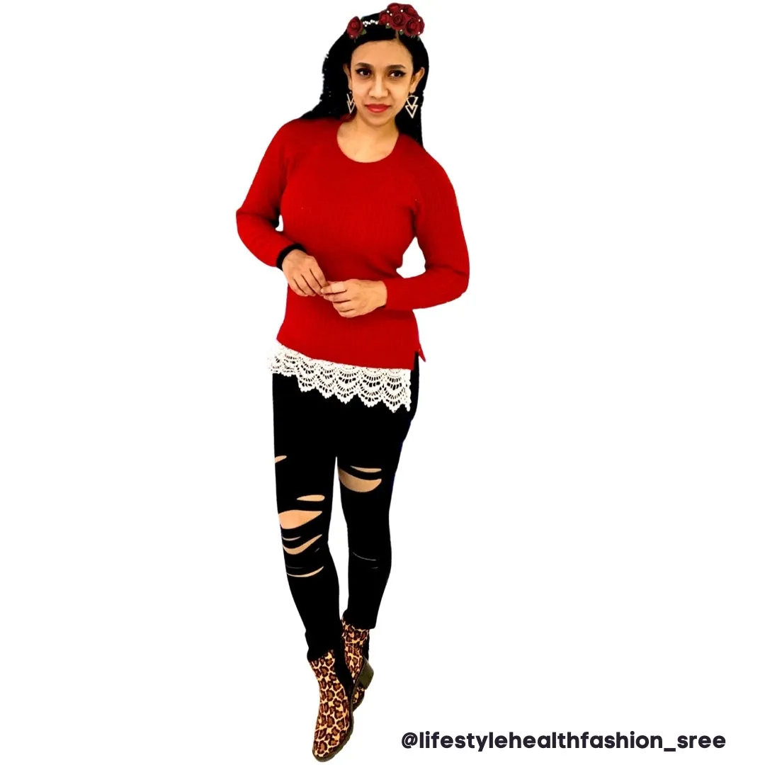 Mono B APH6216 Black Ripped Leggings