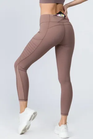 Moto Mesh Pockets - Smoky Mauve