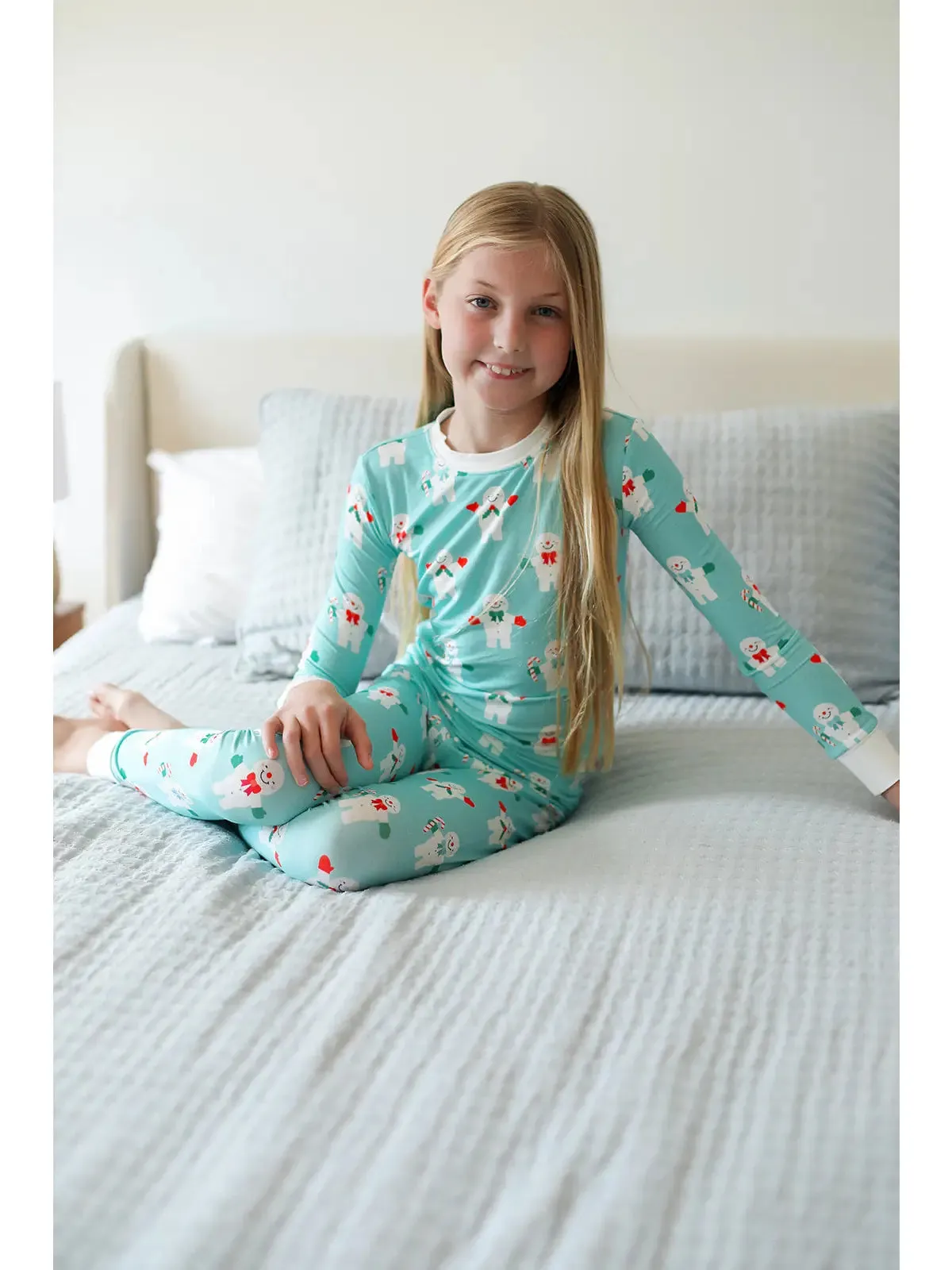 Mr Snowman 2 Piece Bamboo Pajama Set