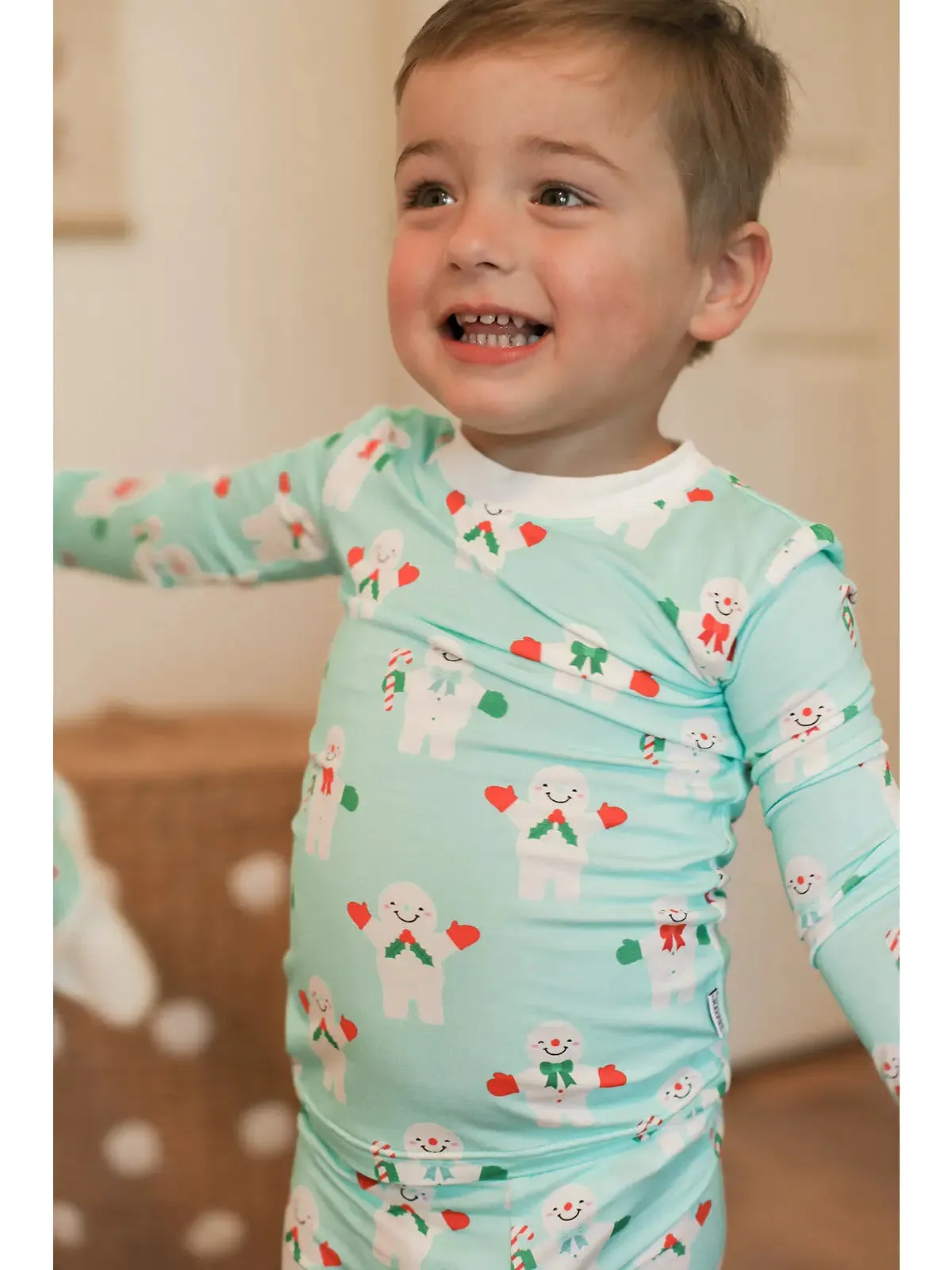 Mr Snowman 2 Piece Bamboo Pajama Set