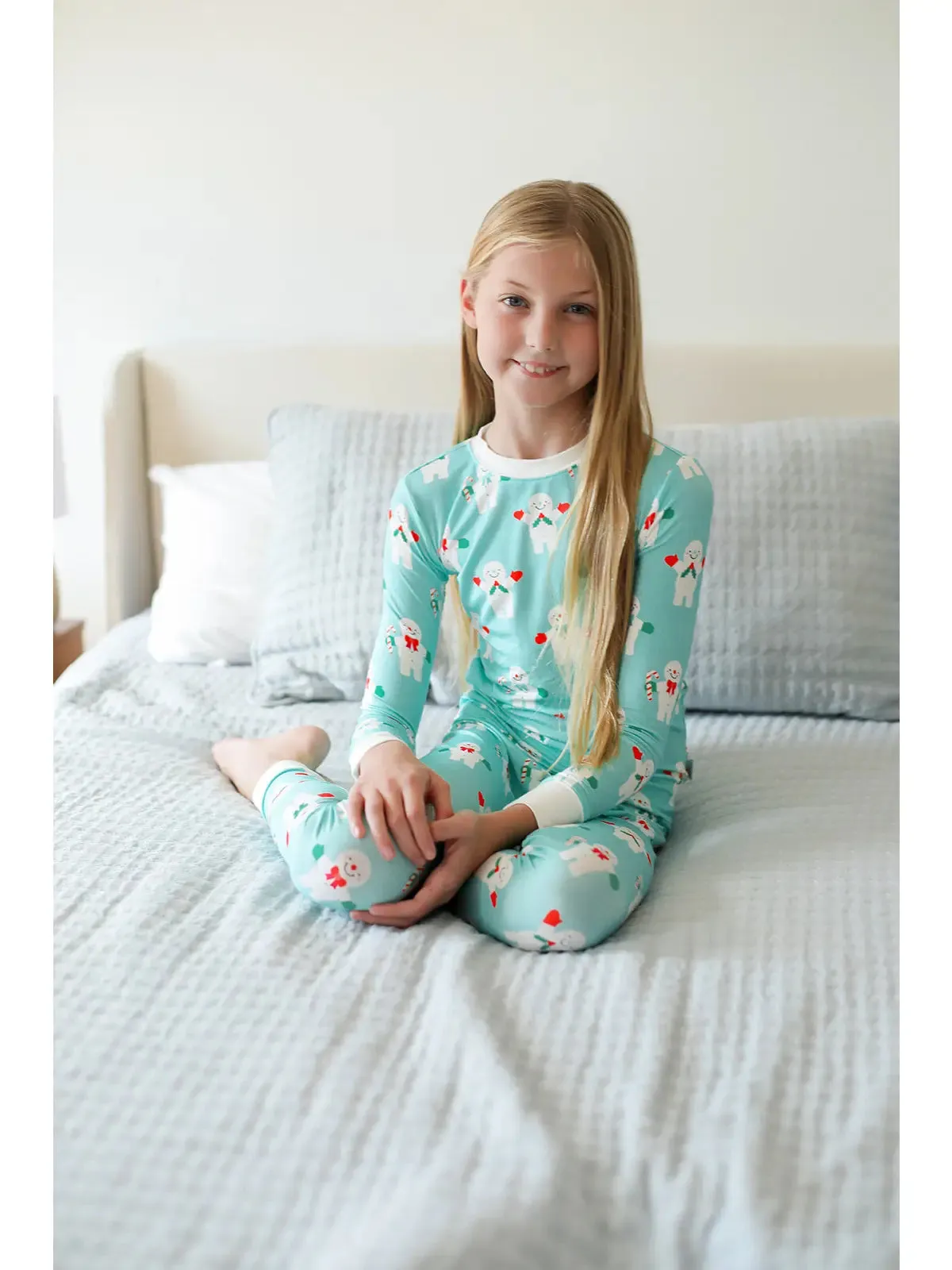 Mr Snowman 2 Piece Bamboo Pajama Set