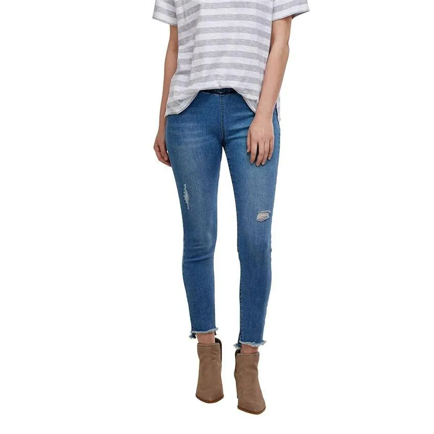 Mud Pie Max Distressed Denim Leggings