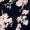 Navy and Pink Floral High Neck Button Front Mini Dress