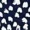 Navy Heart Print Short Sleeve Midi Dress