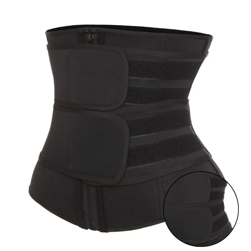 Neoprene Sauna Waist Trainer Corset Sweat Belt  Weight Loss Compression Trimmer