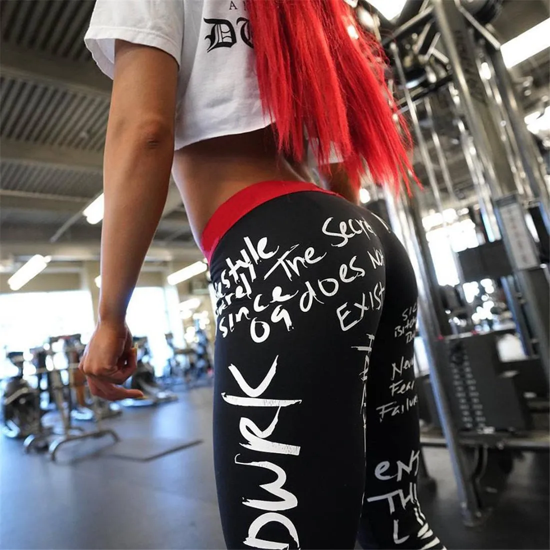 New Fashion Letter Print Women Leggings