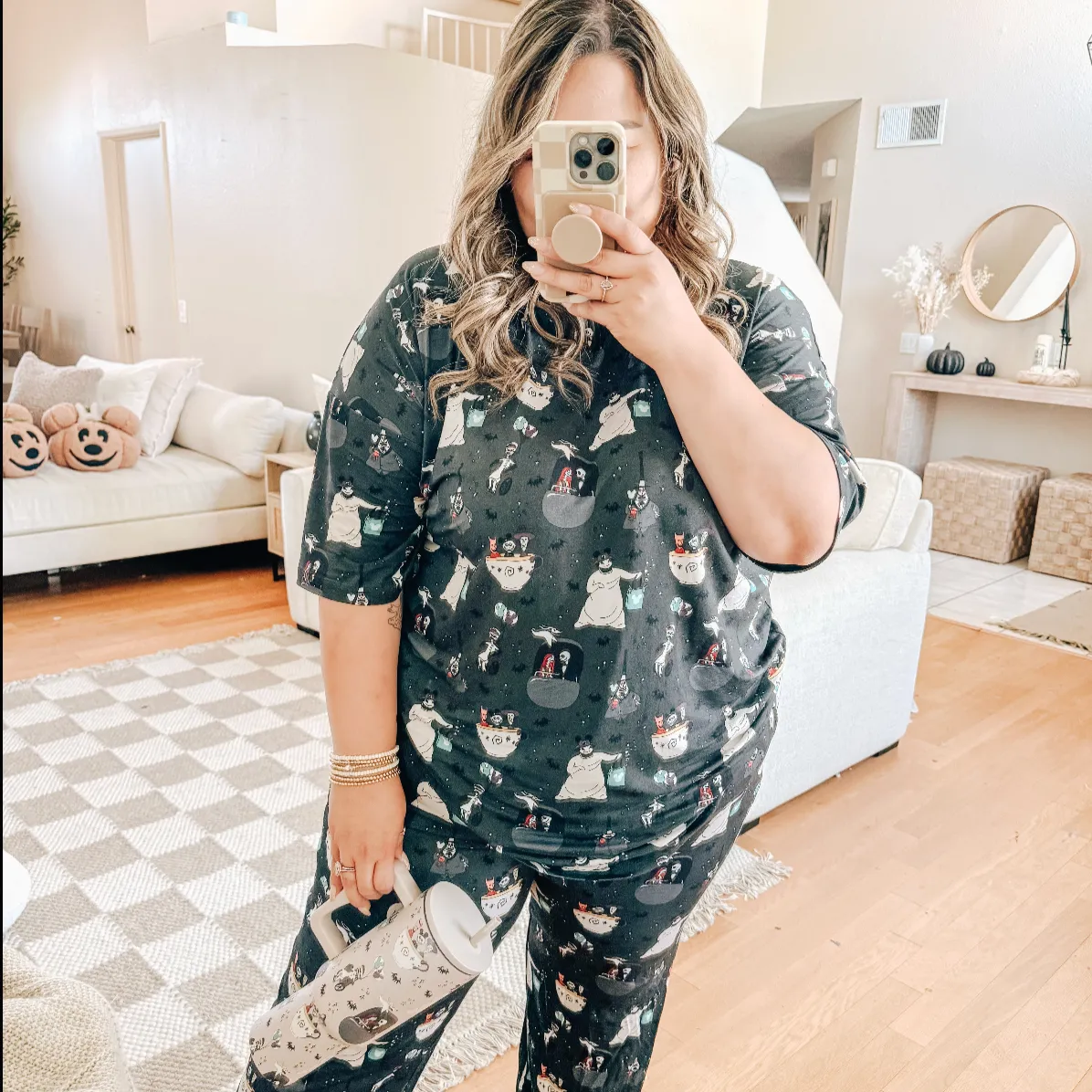 Nightmare In The Parks Bamboo PJ Romper/ Two Piece SHORT Sleeve Set *READY TO SHIP