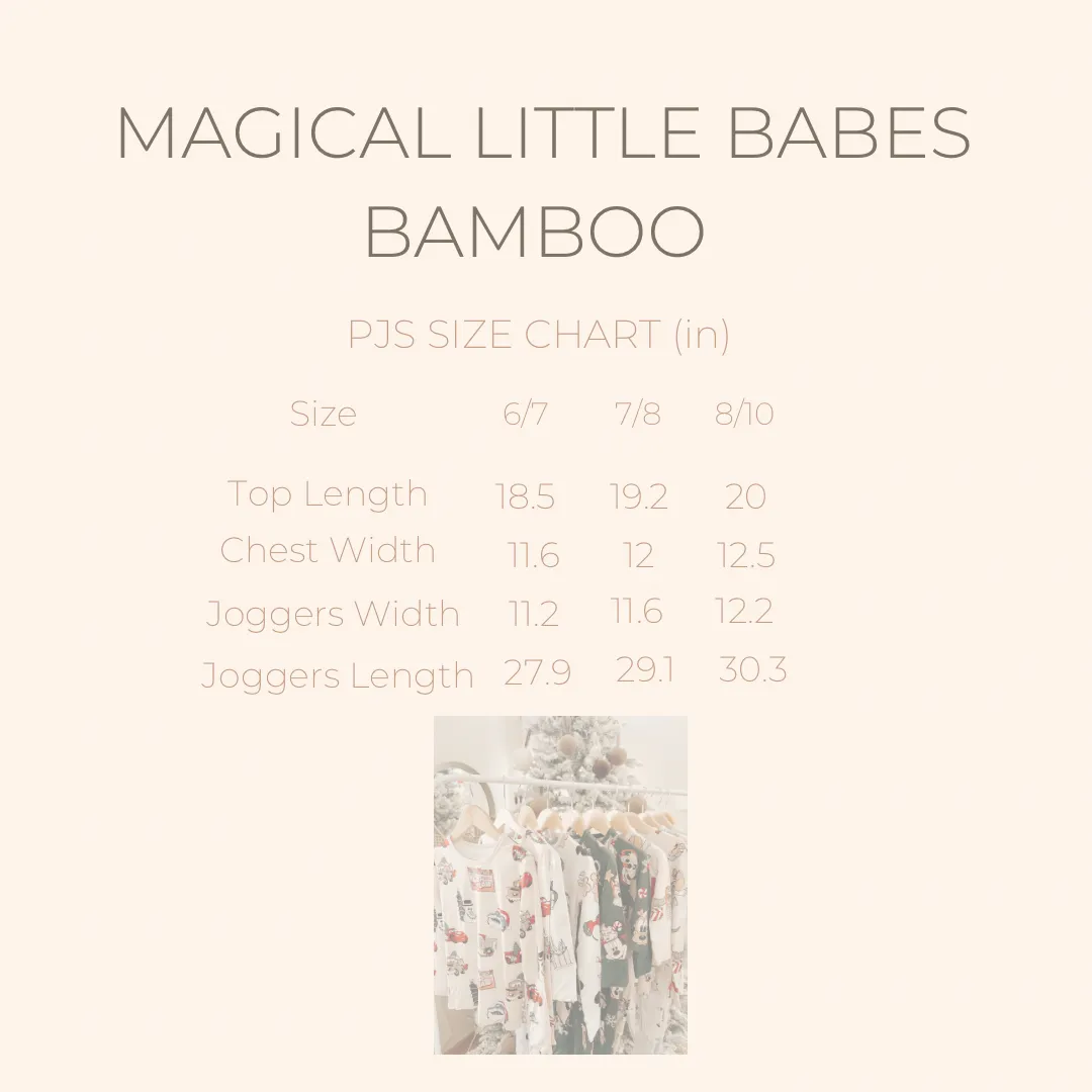 Nightmare In The Parks Bamboo PJ Romper/ Two Piece SHORT Sleeve Set *READY TO SHIP