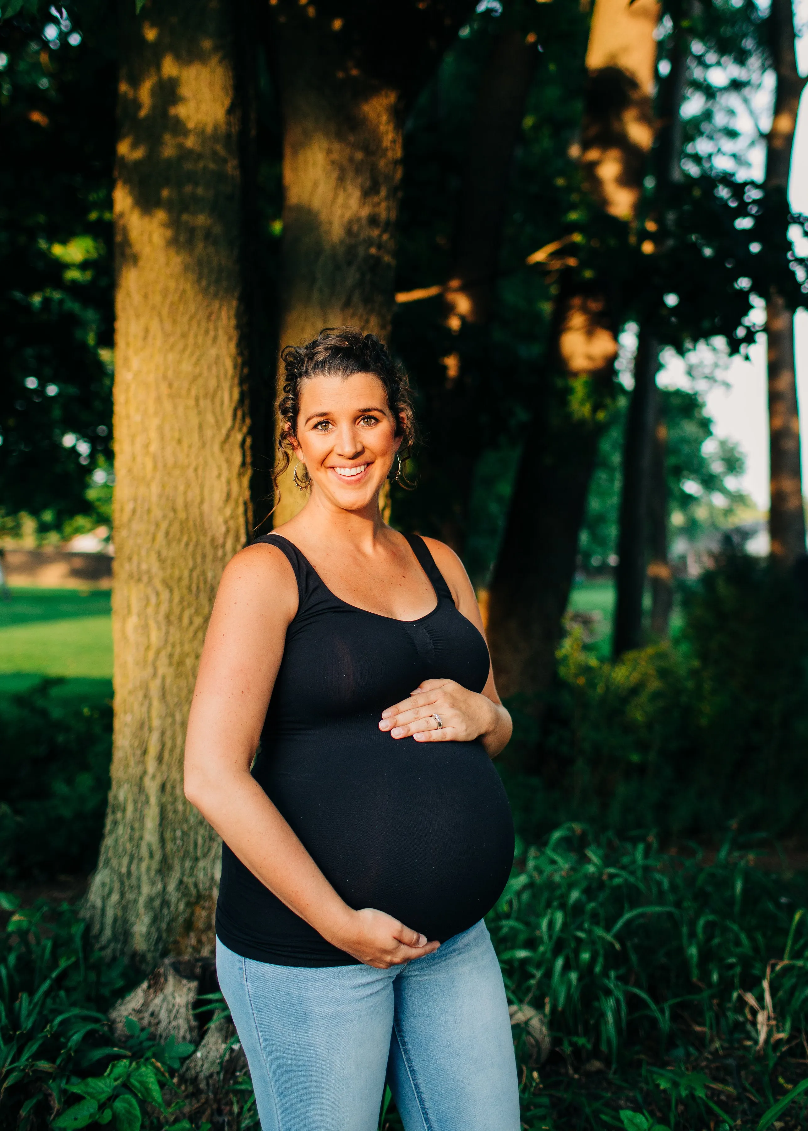 NursElet Maternity Tank Top - BLACK