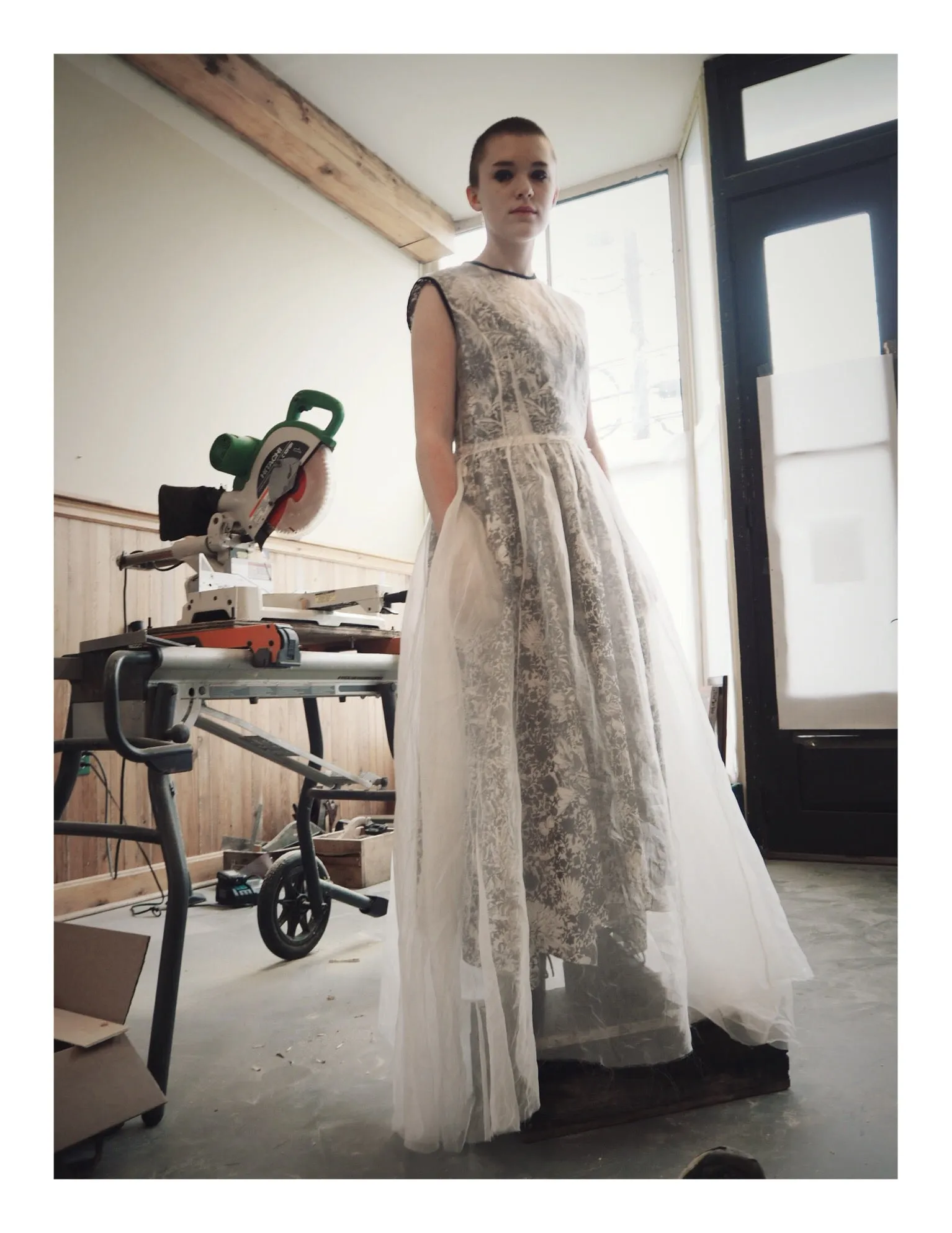 organza gown