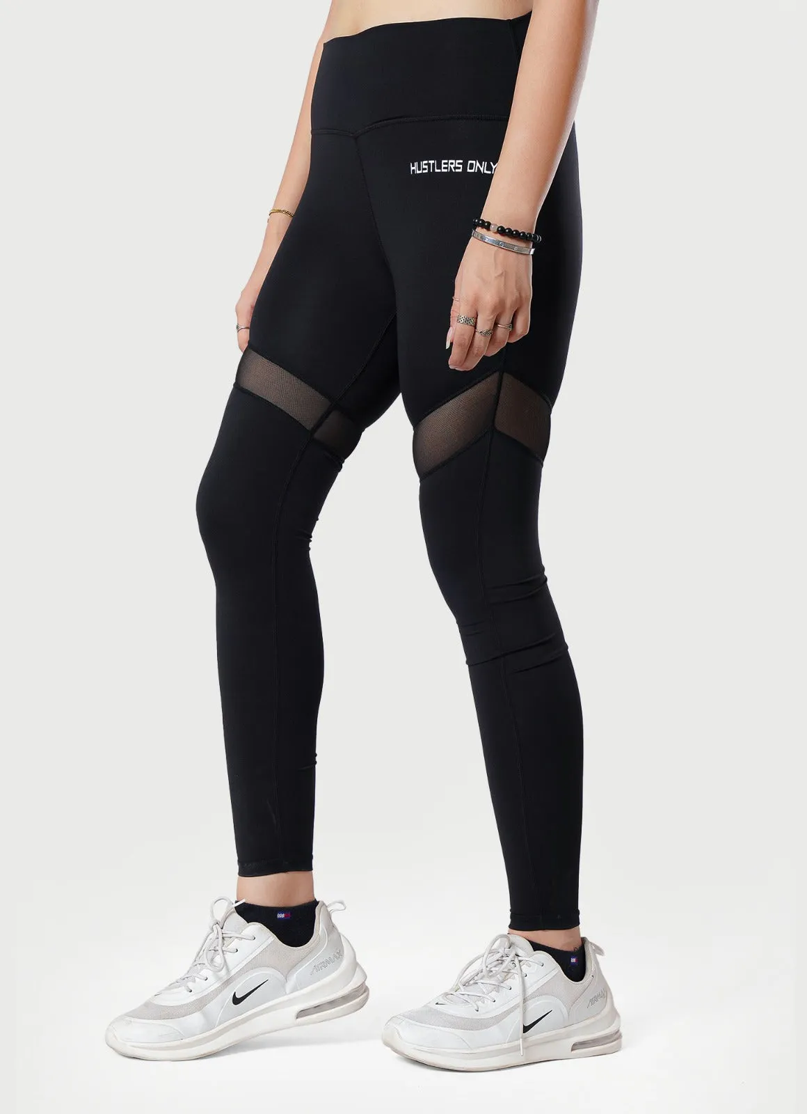 Performance Mesh Leggings - Black