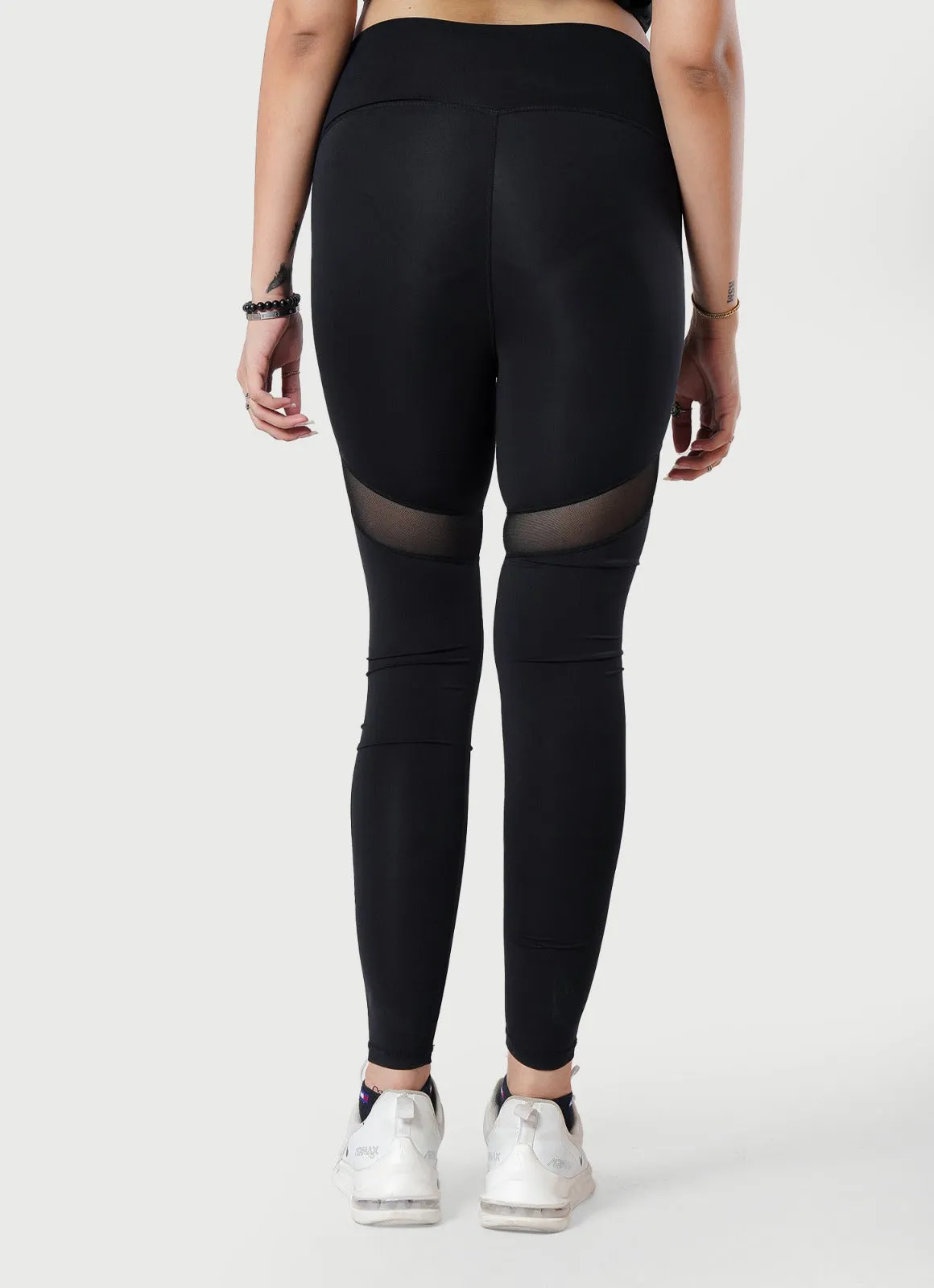 Performance Mesh Leggings - Black