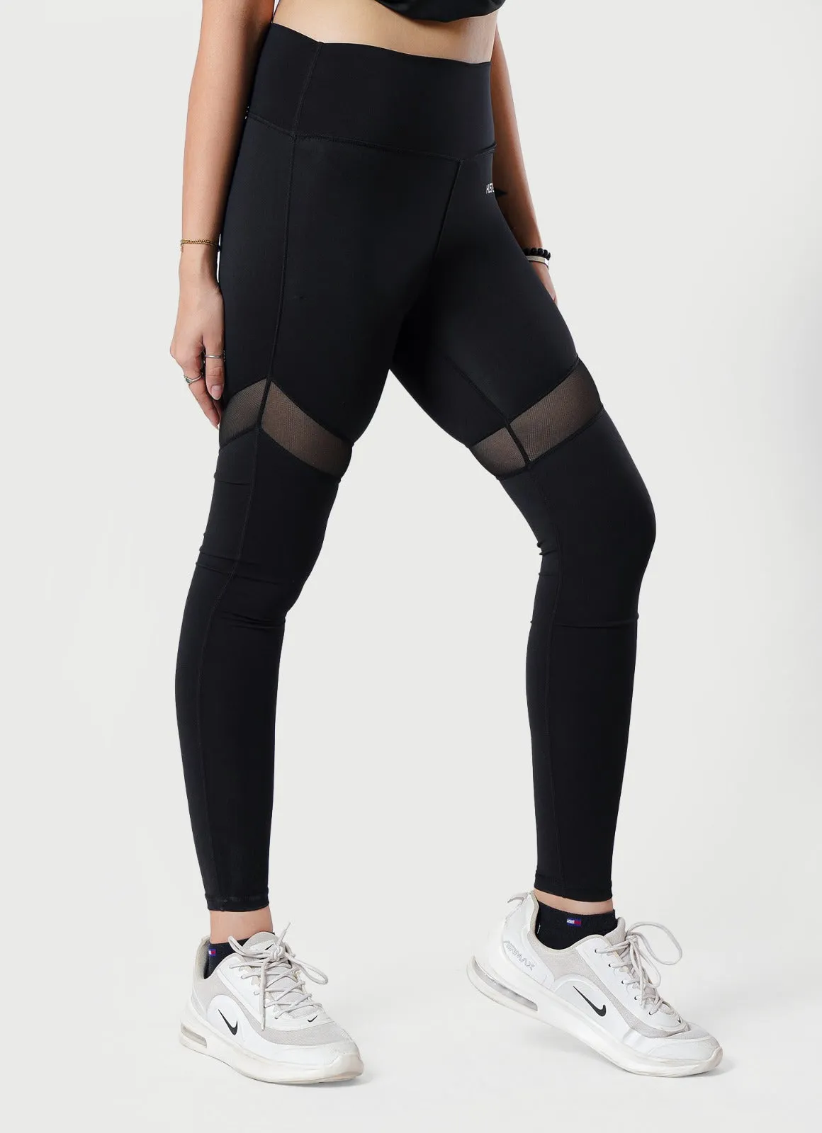 Performance Mesh Leggings - Black