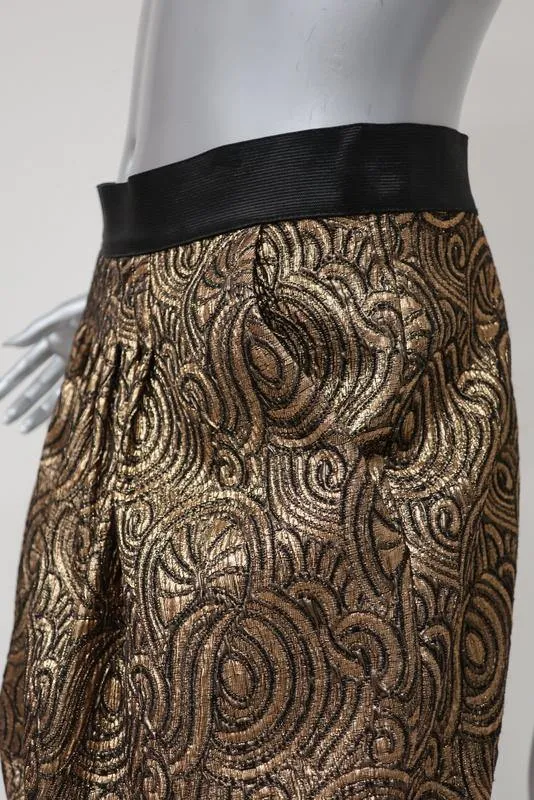 Philip lim 3.1 Women's Skirt: Gold Acrylic Size 4, Pre-owned