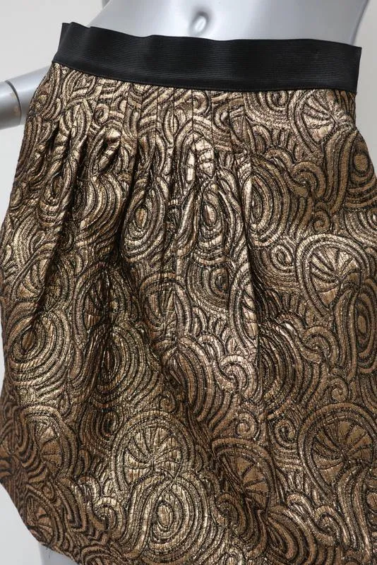 Philip lim 3.1 Women's Skirt: Gold Acrylic Size 4, Pre-owned