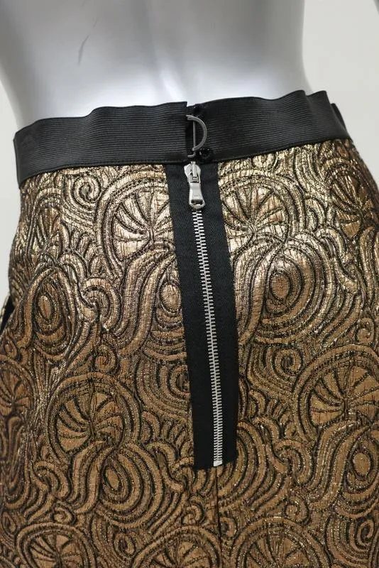 Philip lim 3.1 Women's Skirt: Gold Acrylic Size 4, Pre-owned