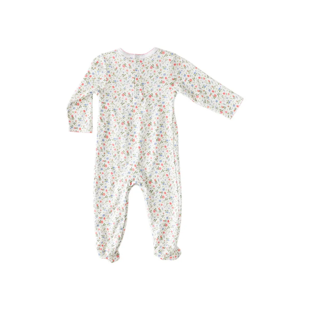 Pink Madison Smocked Footie