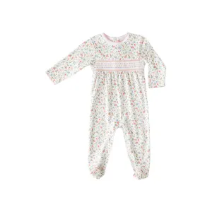 Pink Madison Smocked Footie