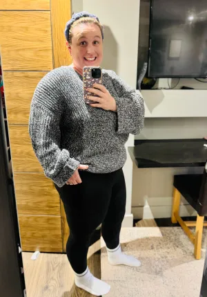 Plain Black Thermal Side Pocket CASUAL Leggings