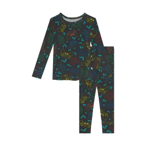 Posh Peanut Basic Long Sleeve kids Gamer Loungewear Pajama & Pants in Posh Player One