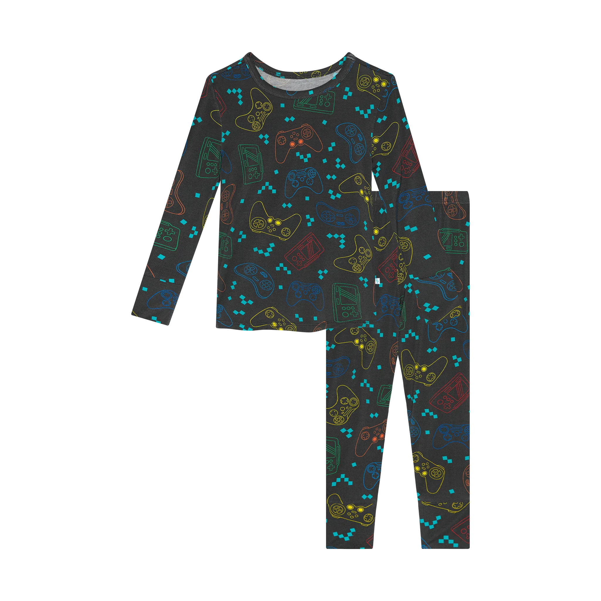 Posh Peanut Basic Long Sleeve kids Gamer Loungewear Pajama & Pants in Posh Player One