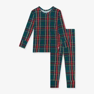 Posh Peanut Basic Long Sleeve Loungewear Pajama & Pants in Tartan Plaid