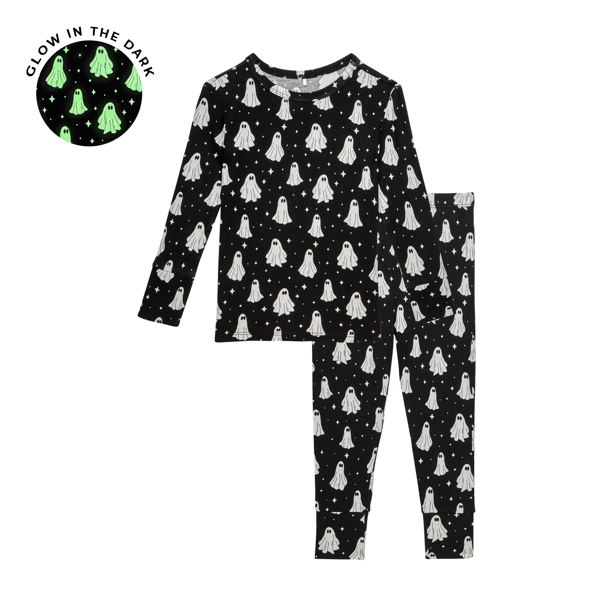 Posh Peanut- Ghostly Long Sleeve Pajama
