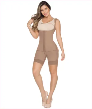 Post Op Compression Garment Buttocks Enhancer  Mid Thigh Length Bodysuit C9003