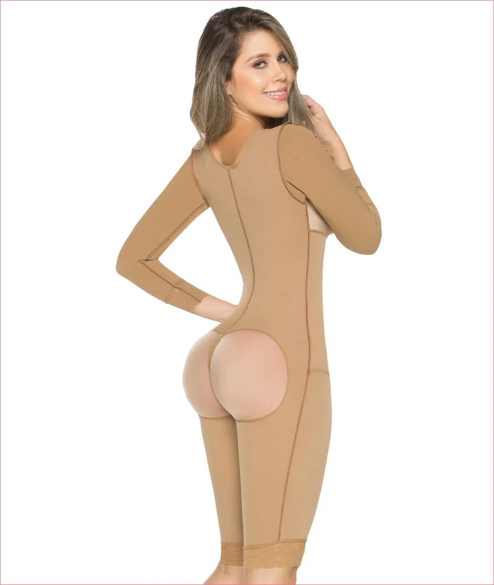 Post Op shapewear with sleeves and bra bodysuit - C9012