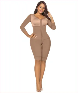 Post Op shapewear with sleeves and bra bodysuit - C9012