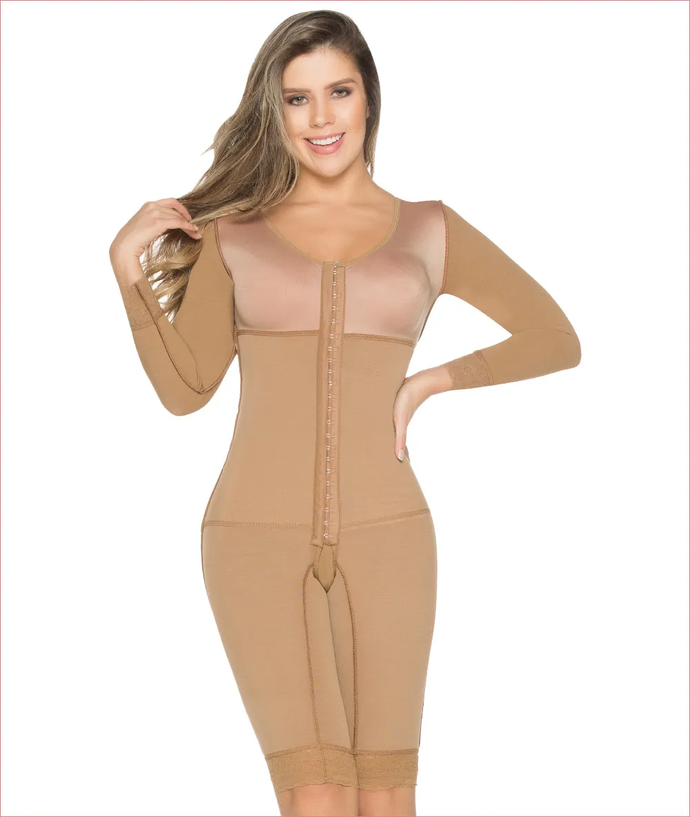 Post Op shapewear with sleeves and bra bodysuit - C9012