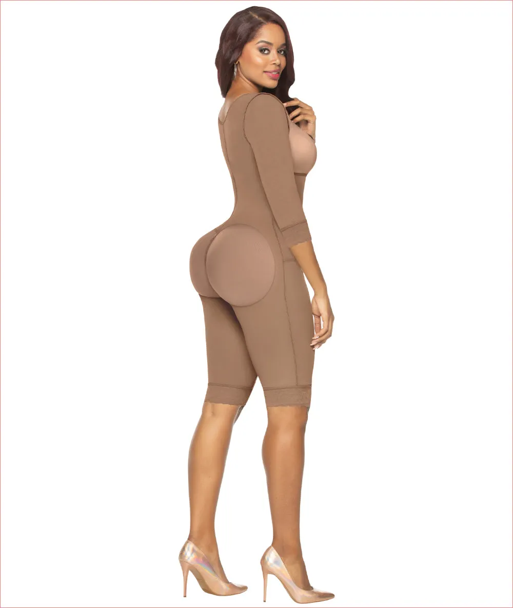Post Op shapewear with sleeves and bra bodysuit - C9012