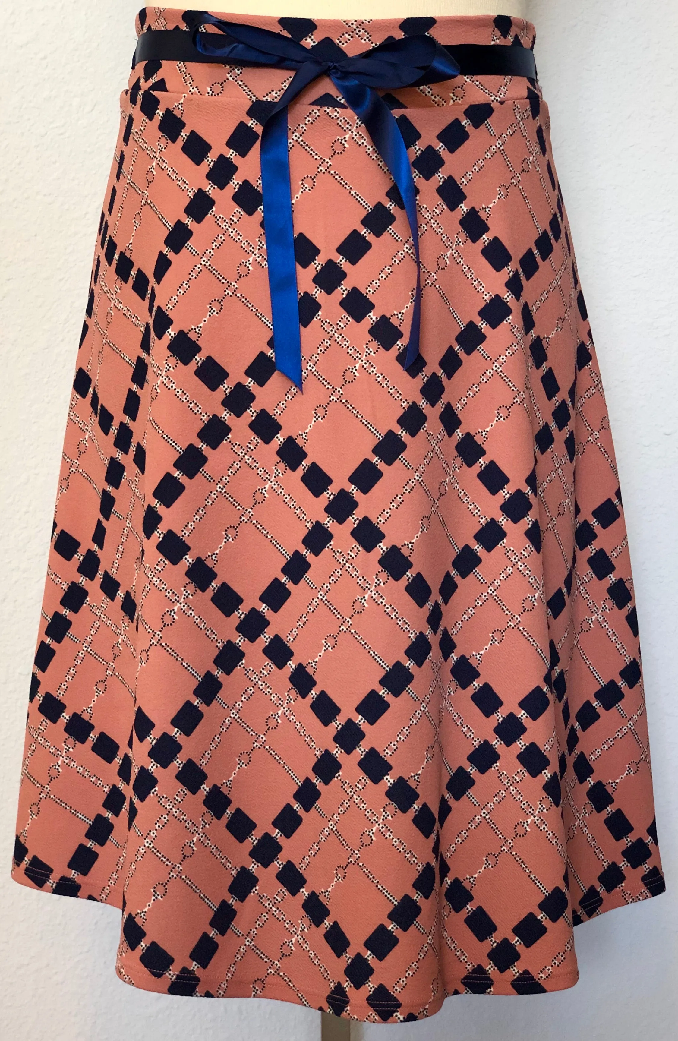 PRINTED A-LINE SKIRT