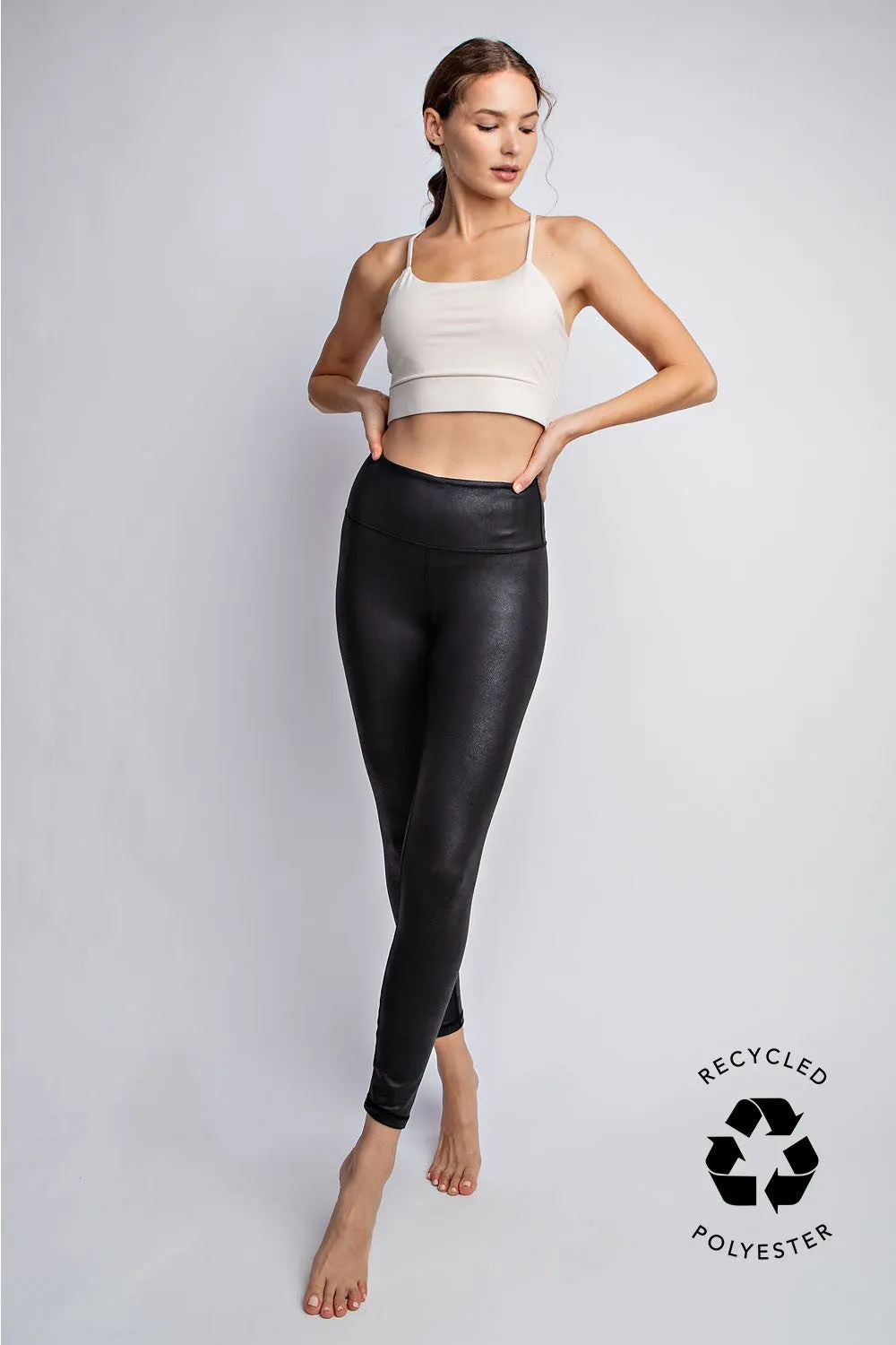 PU CHINTZ FULL LENGTH LEGGINGS