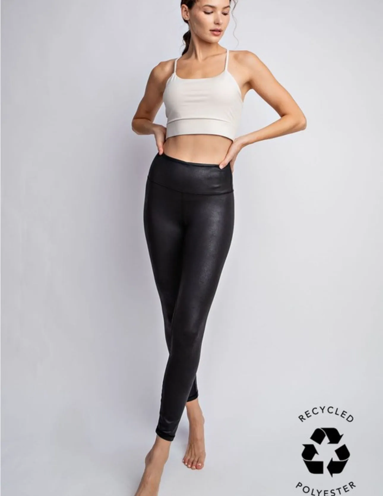 Pu Chintz Leggings