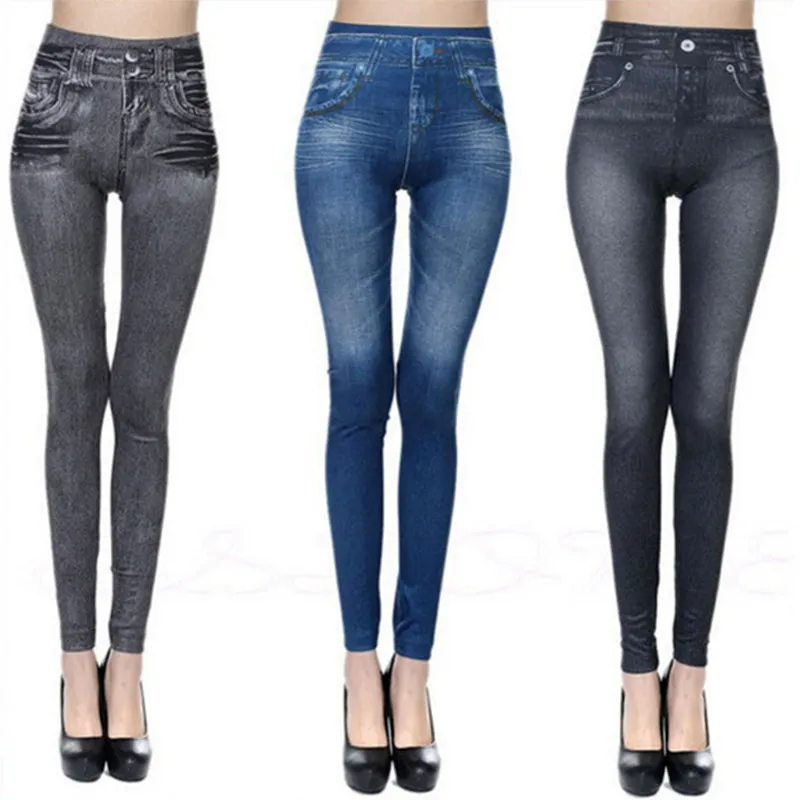 Push Up Seamless High Waist Warm Jeans Leggings Women Autumn and Winter Elas1tic0 Velvet Jeggings Pants Leggins Stretch well