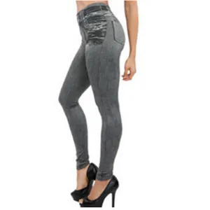 Push Up Seamless High Waist Warm Jeans Leggings Women Autumn and Winter Elas1tic0 Velvet Jeggings Pants Leggins Stretch well