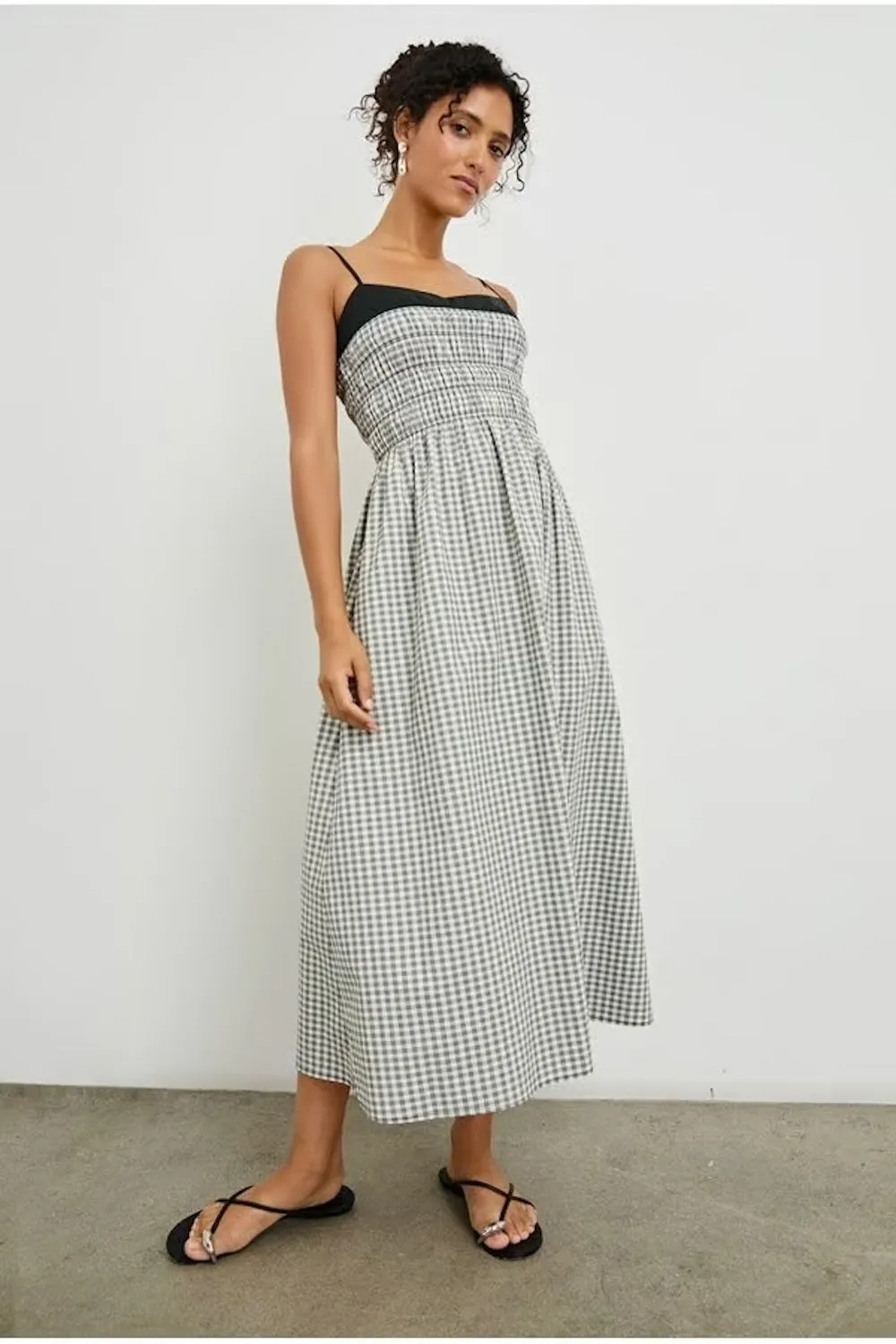 Rails Primrose Dress Ivory Jet Gingham